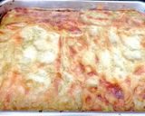 A picture of step 7 of Pesto Lasagna with Potatoes and Green Beans.