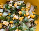 A picture of step 2 of Green Veg Salad.