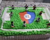 Foto del paso 13 de la receta: Torta de cumple "Cancha de fútbol"