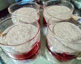 A picture of step 3 of Buckwheat firni with flavoured Gond katira or Badam pisin.