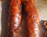 Foto del paso 4 de la receta: Asado a la cruz de pollo y chori de puro cerdo al gancho
