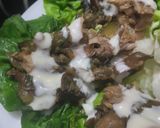 Foto del paso 8 de la receta: Salteado de pollo,🍗calabacin y champiñón en hojas de lechuga🥬🍄🟫🧅