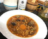 Foto del paso 7 de la receta: Sopa de lenteja con berenjena y portobello