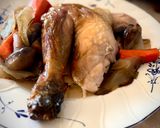 Une image de l'étape 2 de Poulet au four légumineux.