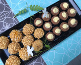 Foto del paso 9 de la receta: Panellets de almendra con Nesquik, rellenos de chocolate blanco y los clásicos de piñones