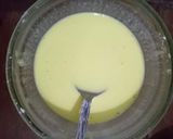 A picture of step 2 of Mango Pudding with jelly 😋.