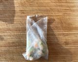 A picture of step 4 of Crispy prawn rice paper spring roll - Japanese.