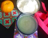 A picture of step 4 of Orange powder mix.