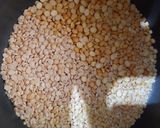 A picture of step 1 of Dal fry and jeera rice.