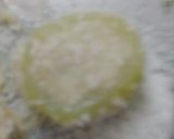 A picture of step 7 of Lauki rings with burfi.