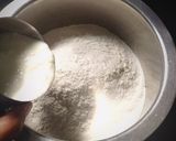 A picture of step 1 of Gujarati Khatta Dhokla.