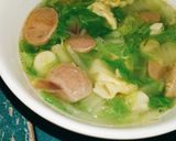 Foto langkah ke 4 dari resep Sayur Bening Sawi Putih Bakso.