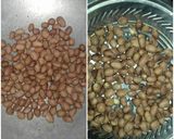 A picture of step 2 of Puliyogare / Puliyoadharai.
