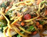 A picture of step 1 of My Hoisen Duck with stir fry veg. 💚.
