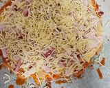 Foto del paso 1 de la receta: UNA Magnífica pizza con base de pollo con bacon jamón cocido y queso