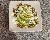 A picture of step 12 of Huevoquiles (Egg Chilaquiles).
