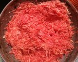A picture of step 1 of Gajar Halwa.
