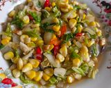 Foto langkah ke 5 dari resep Tumis Sawi Putih Jagung Manis.