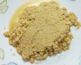 A picture of step 1 of Khoya-rava modak.