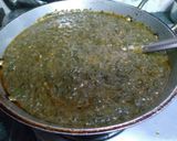 A picture of step 3 of Sarso ka Saag.