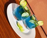 A picture of step 6 of Fizz blue🍹.