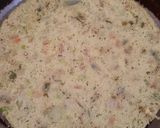 A picture of step 8 of Matar ka dhokla.