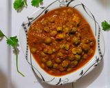 A picture of step 4 of Tomato and peas ki sabji.