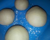 A picture of step 3 of French petit bread rolls.