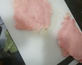 Foto del paso 1 de la receta: Flamenquines de lomo de cerdo rellenos de queso, jamón y paté