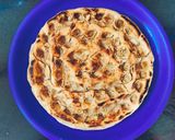 A picture of step 4 of Rajasthani khoba roti.