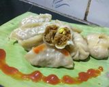 A picture of step 9 of Soybean Badi Momos.