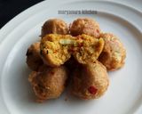 A picture of step 7 of Mini Cous-cous balls.