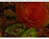 A picture of step 6 of Qeema shimla mirch #cookpadsehri.