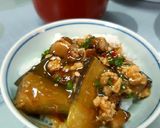 A picture of step 8 of Mapo Nasu (Stir-Fried Eggplant with Sichuan Chili Sauce).