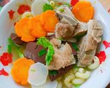 Hình bước làm 6 của món Nui nấu xương heo