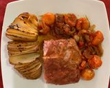 Foto del paso 5 de la receta: Costillar de cerdo al horno con papas acordeón