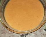 A picture of step 2 of Dynamite sauce.