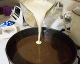 A picture of step 7 of Chocoflan (Impossible Cake).