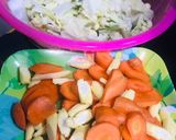 Foto langkah ke 1 dari resep Capcay udang bakso kuah kental.