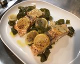 Une image de l'étape 8 de Pavés de saumon aux poivrons verts, épices et citron.