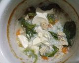 Foto langkah ke 3 dari resep Bubur tim ayam 4 ⭐+ tofu.