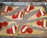A picture of step 1 of Cheese & Pepperoni Roll Ups.