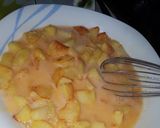 A picture of step 2 of Spanish omelette.