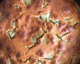 Saftiger Rhabarberkuchen mit weißer Schokolade Rezeptschritt 4 Foto