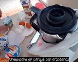 Foto del paso 2 de la receta Panqué Cheesecake con Arándanos