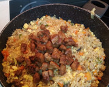 Foto del paso 6 de la receta: Arroz con carne, verduras, gambas y salsa de soja