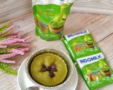 Foto langkah ke 8 dari resep Puding Kukus Matcha Tabur Kismis.