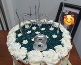 Foto langkah ke 5 dari resep Blue velvet birthday cake.