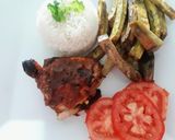 Foto del paso 2 de la receta: Bastones de Camote al Horno con Pollo a lo Carmelita