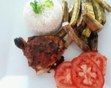 Foto del paso 2 de la receta: Bastones de Camote al Horno con Pollo a lo Carmelita